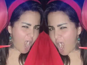 Sama was singing while sitting on the toilet (source: @samaelmasrii Instagram)