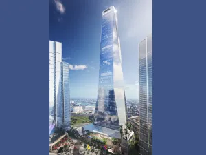 The supertall tower is set to stand at 81 floors, and will be complete in Q1 2022