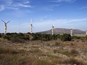 مراوح اسرائيلية في الجولان المحتل