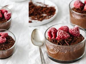 بودنغ الشوكولاتة ببذور الشيا