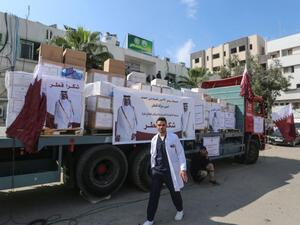 مساعدات قطرية