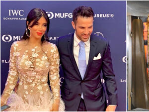 Cesc Fàbregas and Daniella Semaan