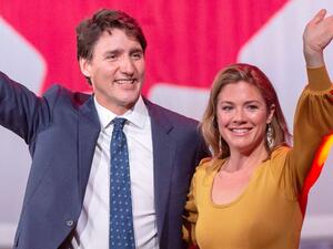 جاستن ترودو  وزوجته صوفي 