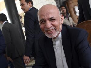 Afghan President Ashraf Ghani talks with journalists after a press conference at the presidential palace in Kabul on March1, 2020. WAKIL KOHSAR / AFP