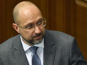 Newly appointed Prime Minister Denys Shmygal presents candidates for the new cabinet during an extraordinary session of the parliament in Kiev on March 4, 2020. SERGEI SUPINSKY / AFP