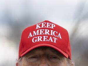 In this file photo taken on March 6, 2020 US President Donald Trump speaks after touring tornado damage in Cookeville, Tennessee. President Donald Trump defended the "perfectly coordinated" US response to the coronavirus epidemic March 8, 2020 amid heavy criticism over health cuts and strategic blunders that have failed to stem its rapid spread. The virus has reached 30 US states, killing at least 19 people, while the American capital announced its first case March 7, 2020 and 60 million people in Californi