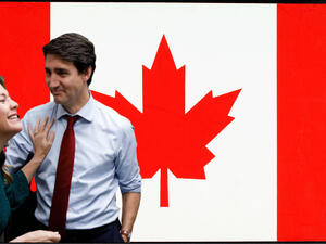 رئيس الوزراء الكندي "جاستن ترودو" وزوجته "صوفي جريجوار ترودو" 