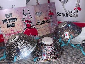 Samia Alzakleh adds colorful crystals to raise awareness on the importance of taking the necessary safety measures. (Facebook)