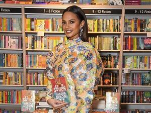 Alesha Dixon in futuristic glamor for the launch of her new book Star Switch (Twitter)