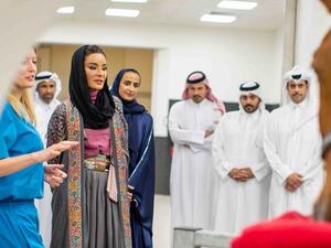 صاحبة السمو الشيخة موزا بنت ناصر تشهد افتتاح المركز الطبي البيطري للخيل في مؤسسة قطر