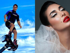 Followers speculated that it was Yasmine Sabri's hand (source: @ahmedabohashima and @yasmine_sabri Instagram)