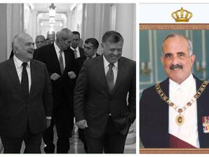 العاهل الأردني عبدالله الثاني مع أعمامه الحسن ومحمد