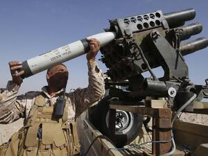Earlier, some missiles struck near the U.S. embassy in the Green Zone. (Mohammed Sawaf/AFP via Getty Images)