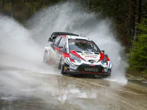 Gazoo Racing Celebrates Victory at Rally Sweden
