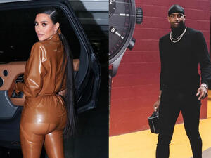 Kim also shared a blurry selfie with the birthday boy,