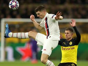 من مباراة الذهاب بين الفريقين