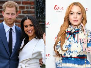 ليندسي لوهان والأمير هاري وميغان