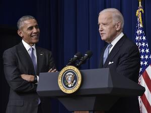 Former US President Barack Obama is set to endorse Biden as a the Democratic nominee running against US President Donald Trump, sources close to ex-president said on April 14, 2020. MANDEL NGAN / AFP