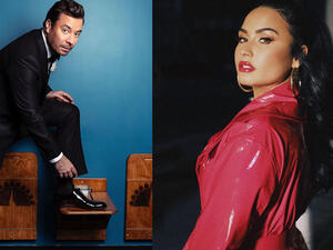 Demi did the whole interview via video chat 