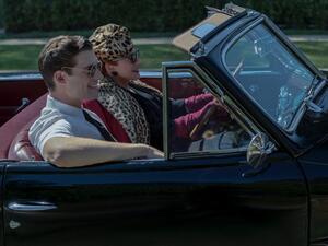 The streaming service shared first look photos Thursday featuring Darren Criss, Jeremy Pope, David Corenswet, Jake Picking, Samara Weaving and Laura Harrier. (Twitter/@seewhatsnext)