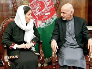 Afghanistan's President Ashraf Ghani and his wife Rula Ghani  (Twitter) 