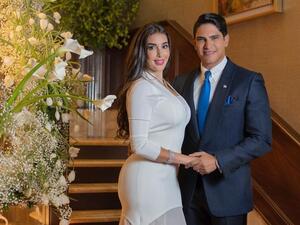 Yasmine Sabri and Ahmed Abo Hashima