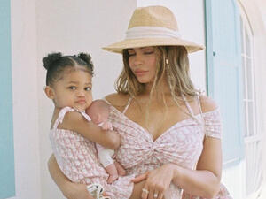 Kris is currently spending Easter with her youngest Kylie and Travis Scott