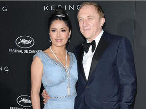 Salma Hayek and her husband François-Henri Pinault.  (instagram)