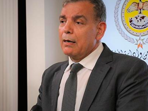 Minister of Health Saad Jaber speaks at a joint press briefing at the National Centre for Security and Crisis Management on Monday (Petra photo)