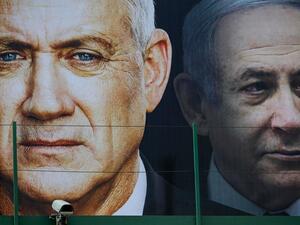 Benjamin Netanyahu and Benny Gantz  (Twitter)