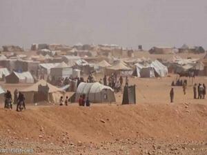 مخيم الركبان في الصحراء السورية