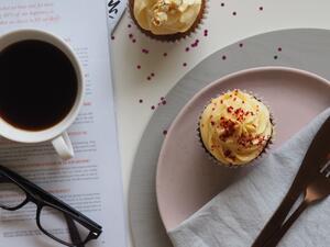 كب كيك النسكافيه