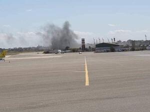  قصف على قاعدة معيتيقة العسكرية / أرشيفية