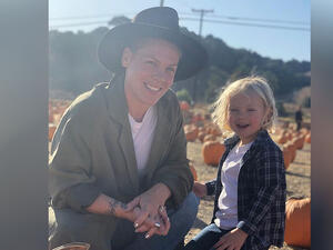 Pink is married to 44-year-old motorcycle and off-road truck racer Carey Hart