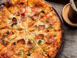 البيتزا الصحية بالشوفان وطحين البر