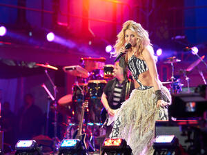 Shakira, performs at Orlando Stadium for the FIFA World Cup Kick Off Celebration Concert. (Shutterstock/ File Photo)