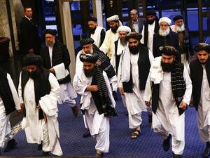 مجموعة من قيادات طالبان في الدوحة / أرشيفية