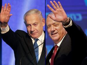 The court made the announcement shortly after Netanyahu and Gantz said their new coalition government would be sworn in on May 13, putting an end to Israel's longest political crisis.  Emmanuel DUNAND, Menahem KAHANA / AFP