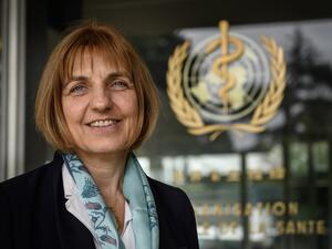 Director of Pandemic and Epidemic Diseases Department at the World Health Organization (WHO) Frenchwoman Sylvie Briand poses after an interview with AFP outside the UN agency's headquarters on May 12, 2020 in Geneva. Briand said the UN agency was "surprised" by the lack of preparedness of some countries to deal with the coronavirus epidemic.  Fabrice COFFRINI / AFP