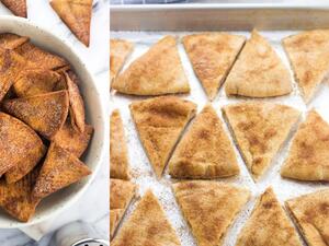 رقائق الخبز بالسكر والقرفة