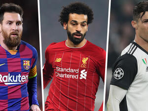 رونالدو وصلاح وميسي