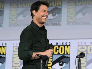 tom is flying through the stratosphere to shoot an as-yet-unknown film