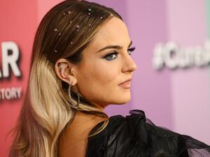  JoJo arrives for the 2019 amfAR Gala Los Angeles at Milk Studios on Oct. 10, 2019 in Los Angeles. (Nick Agro/AFP via Getty Images)