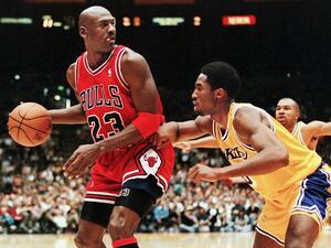 Jordan and Bryant (Photo: AFP)