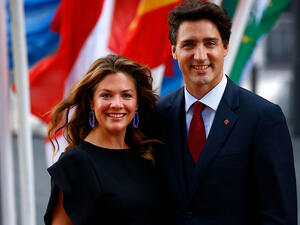 ترودو وزوجته صوفي 