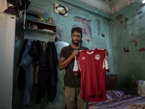  Beni Suef defender Mahrous Mahmoud had to find a way to provide for his family after football was halted in the country (Photo: goal.com)