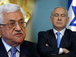 الرئيس الفلسطيني محمود عباس، ورئيس الوزراء الإسرائيلي بنيامين نتنياهو