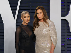 Sophia Hutchins, Caitlyn Jenner at the 2019 Vanity Fair Oscar Party at The Wallis Annenberg Center. (Shutterstock/ File Photo)