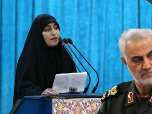 قاسم سليماني وابنته زينب