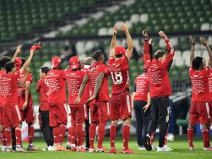 لاعبو بايرن ميونيخ يحتفلون باللقب